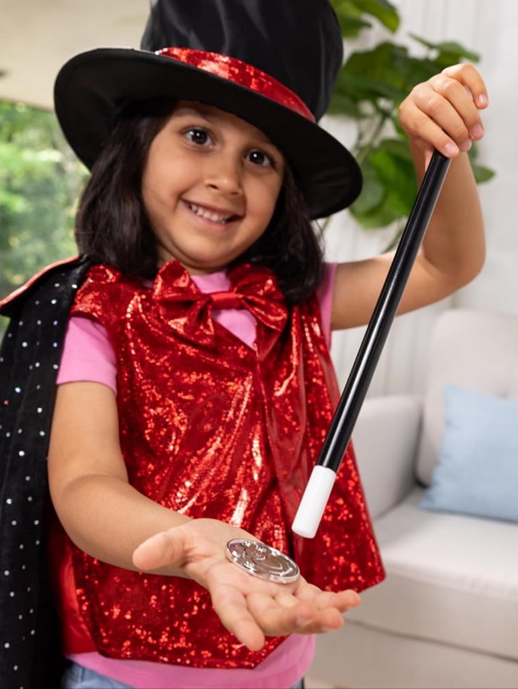 Nwt Melissa & Doug Magician Costume Pretend Play Role Play Set Cap Hat Wand More — image 3 of 8